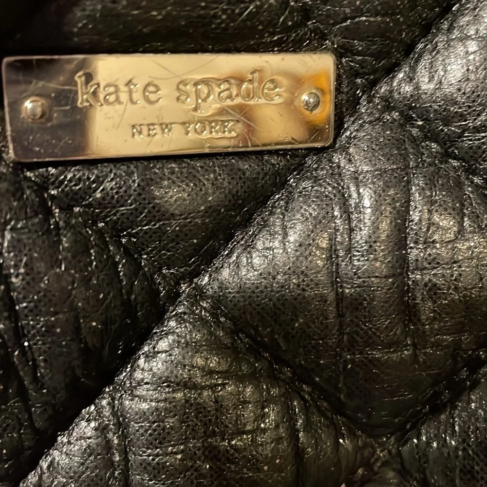 Kate Spade Black Quilted Shoulder Bag